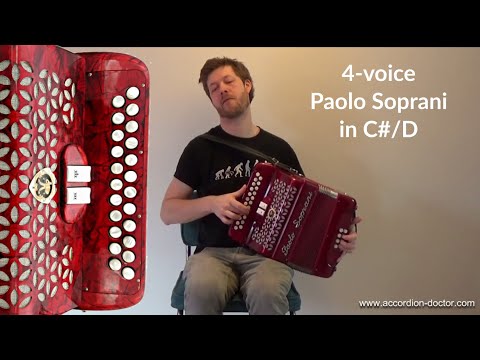 Paolo Soprani Elite I in C#D | by Accordion Doctor