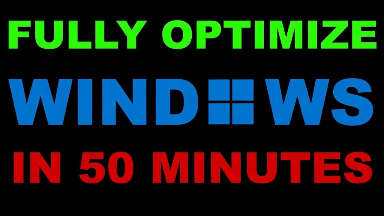 How to Fully Optimize Windows For Gaming