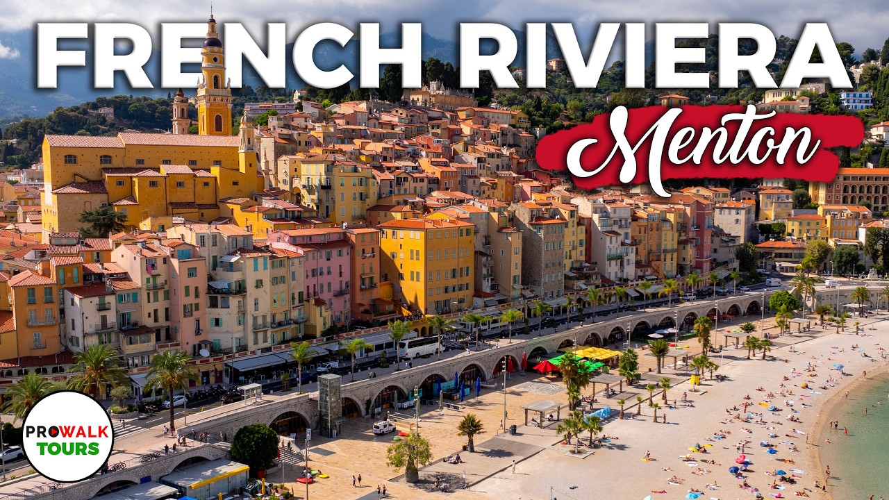Immersive street-level walking tour through MENTON, FRANCE π«π· The Most Beautiful Town on the French Riviera?, France, showcasing authentic urban landscapes, local architecture, and the vibrant atmosphere of the city's neighborhoods