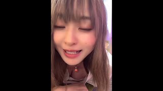 【Instagram】うつ伏せで配信するからポロリ