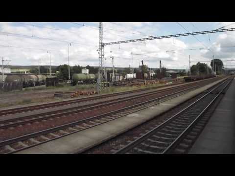 EC 276 Slovan projíždí stanicí Rájec-Jestřebí