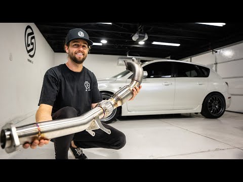 Building a Mazdaspeed3: Exhaust Install! (Cobb 3-Inch)