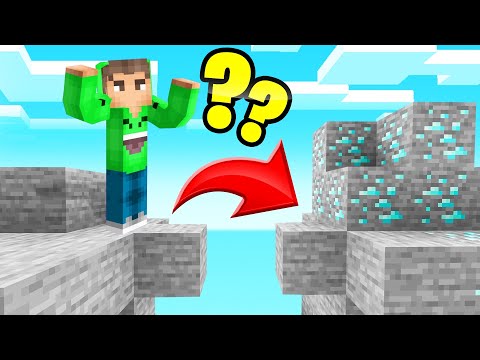 Playing MINECRAFT Without JUMPING! (We Found DIAMOND) Video