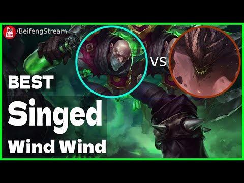 🛑 Wind Wind Singed vs Malphite (2000 LP Singed OTP) - Wind Wind (小风风c) Singed Guide