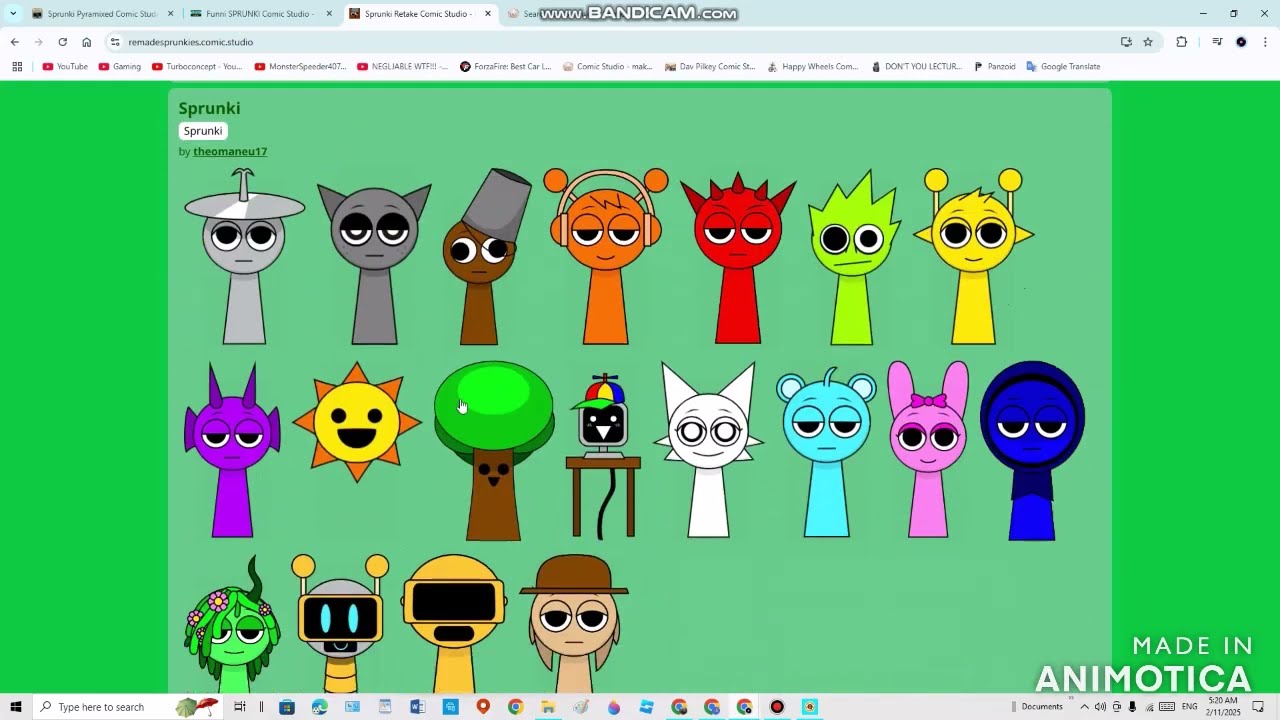 More Sprunki Comic Studios