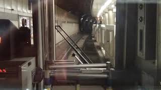 (桜内旅行XX２号) 京王新線の助手さん邪魔！！😠💢京王新線・都営新宿線 急行本八幡行き 笹塚～新線新宿～神保町間 前面展望