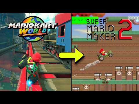 I Made the Mario Kart World Mushroom Cup in Mario Maker