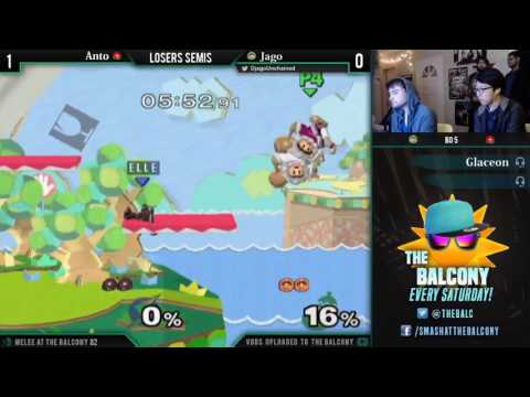 Melee @ the Balcony 82 - Losers Finals ft. Cpt. Faceroll (Sheik) VS Anto (Samus)