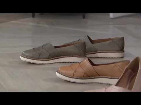 Clarks Artisan Leather Slip-on Shoes - Glick Harvest on QVC