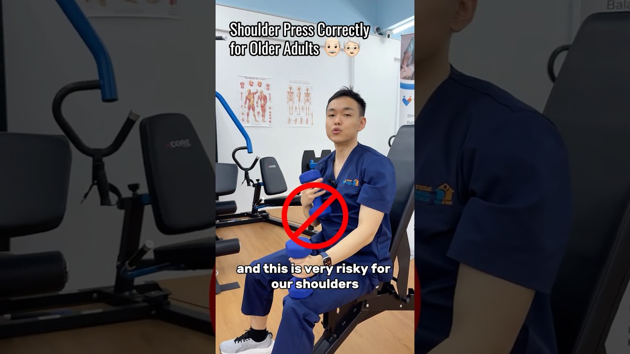 Seated Shoulder Press for Seniors | Improve Pushing Strength Easily 👴👵 - YouTube