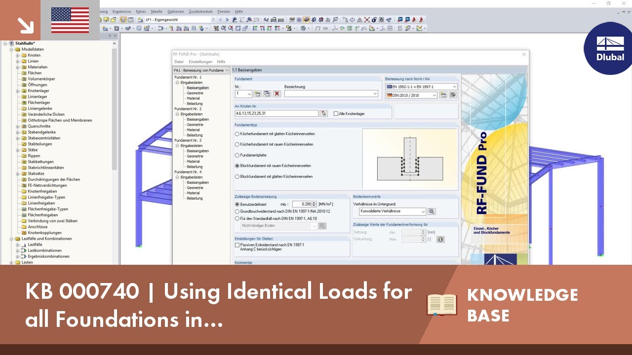 KB 000740 | Using Identical Loads for All Foundations