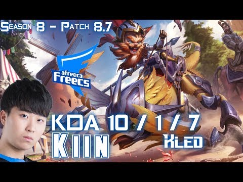 AFs Kiin KLED vs SINGED Top - Patch 8.7 KR Ranked