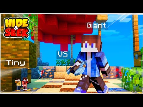 TINY vs GIANT Hide and Seek in Minecraft! || In Minecraft Telugu Full Fun||TELUGU FRIEND