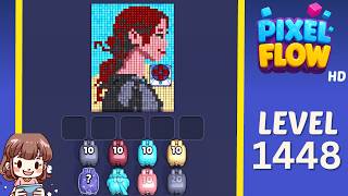 Pixel Flow Level 1448 Solution Walkthrough