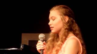 Elizabeth DeVoto 14 year-old singing at Jazz at the Bistro