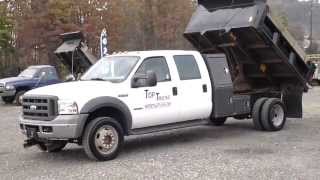 preview picture of video '2005 Ford F550 Crew Cab 4wd Dump Truck in PA'