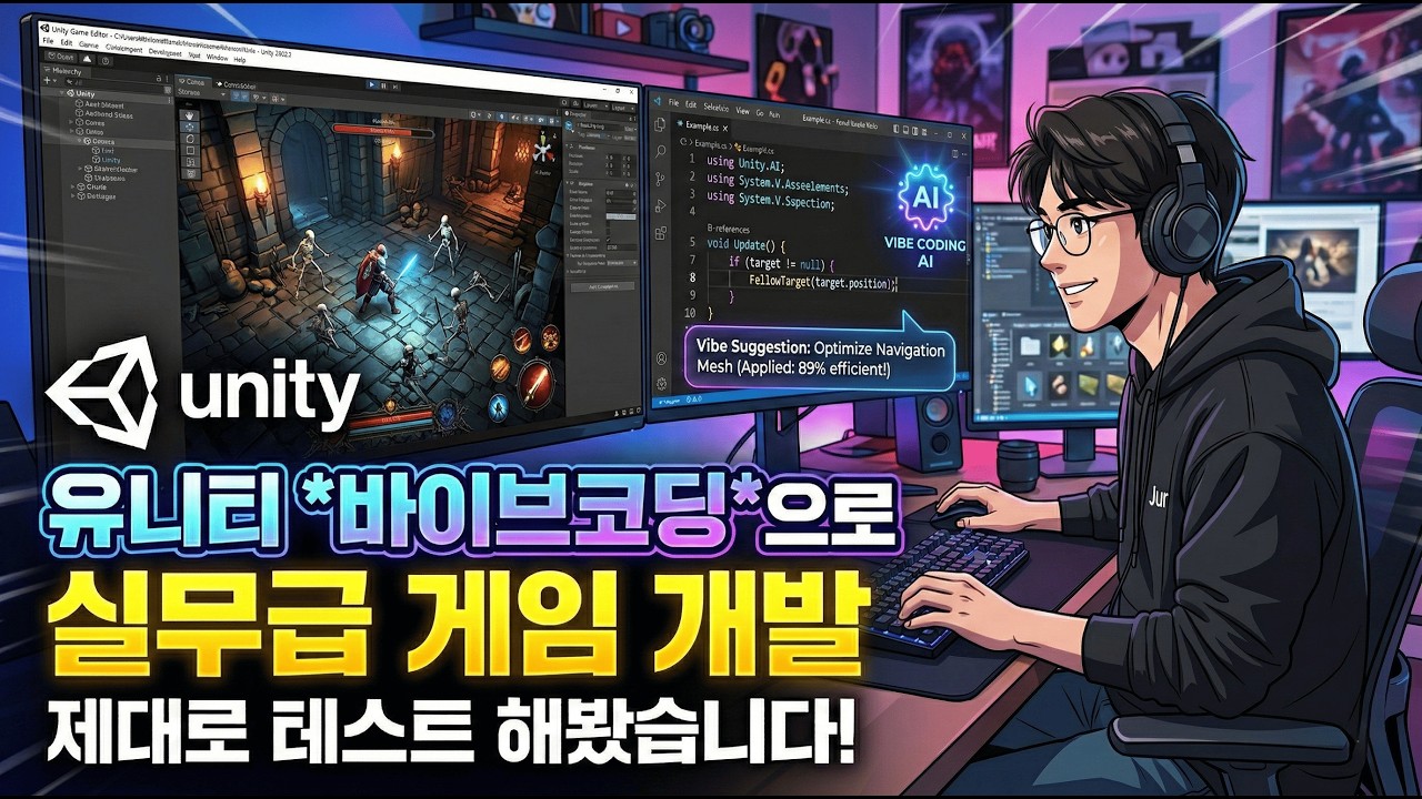 바이브코딩 게임 개발, 어디까지 되나 테스트해봤습니다