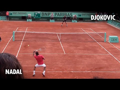 A Grand Slam Final from the STANDS: Nadal vs Djokovic ON COURT (Roland Garros 2012)