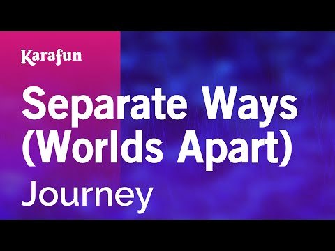 Separate Ways (Worlds Apart) - Journey | Karaoke Version | KaraFun