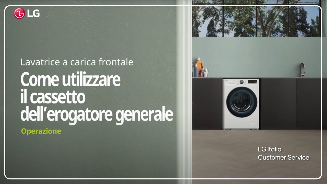 Lavatrici LG | Come utilizzare il cassetto erogatore del detersivo (ita)