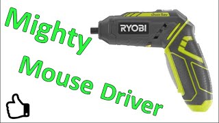 Ryobi 4v screwdriver [mighty mouse power!]