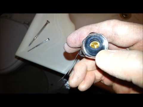 Removing conical washer from faucet connector