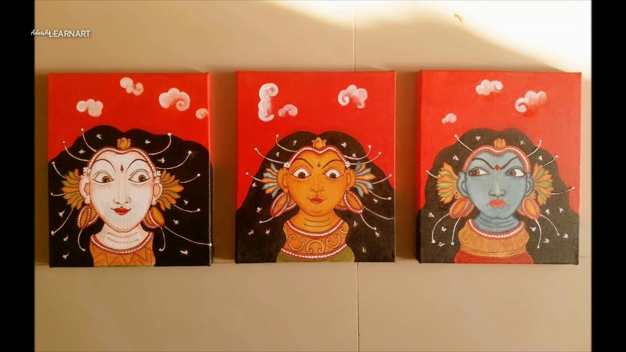 kerala mural painting tutorials by adarsha