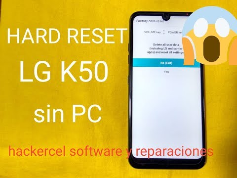 LG K50 Hard Reset (LM X520HM)/Quitar patron LG K50(LM X520HM) sin pc