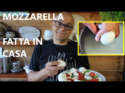 MOZZARELLA FATTA IN CASA E RICOTTA Ricetta Mozzarella Naturale senza acido citrico Mozzarella casa