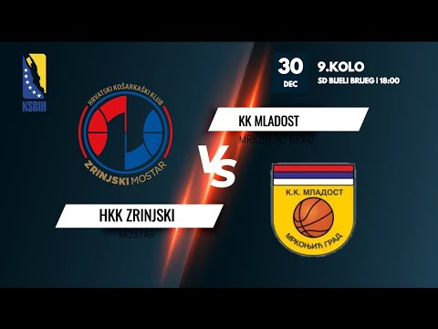 HKK Zrinjski vs KK Mladost - 9.kolo - KSBIH - 2022/2023