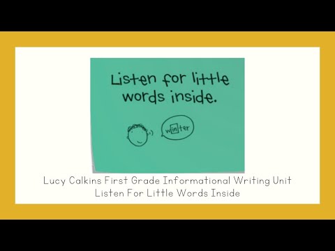 Listen For Little Words Inside