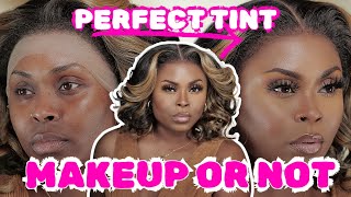 Easily match your lace with your skin | Synthetic wig KINKY edges (Sensationnel kinky body wave 14")