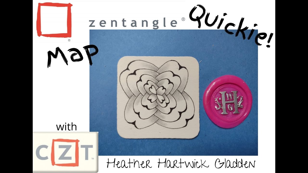 Zentangle® Quickie: Map