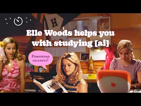 elle woods hypes you while you study (or work)💅🏼 📖 dialogue, timers, study motivation