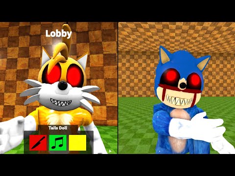 NEW TAILS DOLL VS SCARY SONIC JUMPSCARE - Roblox Piggy FANGAME