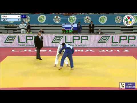 Judo 2013 World Championships Junior Ljubljana: Ntanatsidis (GRE) - Gutsche (GER) [-81kg] semi-final