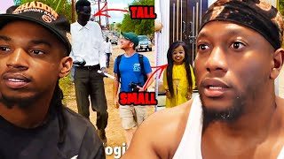 Zias & B Lou React To The TALLEST vs SMALLEST Humans In The WORLD...