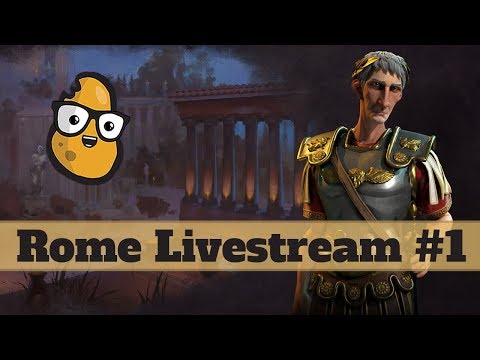 Let's Stream Civ 6 Deity Livestream - Playing some Rome Part - 1