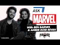 The Punisher's Ben Barnes and Amber Rose Revah | Ask Marvel