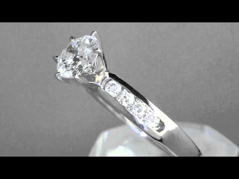 RCE4651 1.50 ctw Round Diamond Engagement Solitaire Ring with Accents