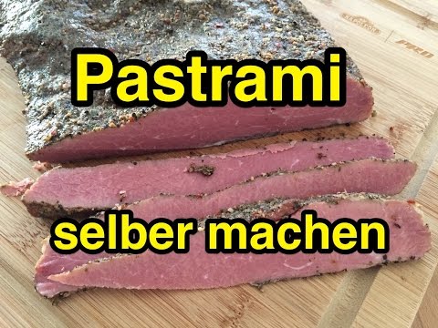 Pastrami von der Rinderbrust selber machen (Pökeln, Würzen, Räuchern) - vom Smoker