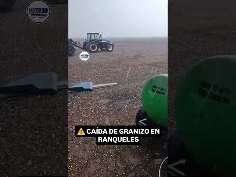 🌨️⚠️ CAÍDA DE GRANIZO EN RANQUELES.  #cordoba #argentina #tormentas #noticias
