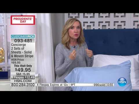 HSN | Concierge Collection Bedding 02.20.2017 - 09 PM
