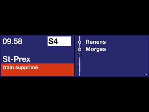 annonce CFF - S4 pour St-Prex est supprimée (défaut d'alimentation électrique)