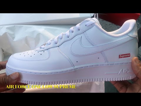 Nike Air Force One Supreme Shoe Unboxing #shoes #sneakers #nike