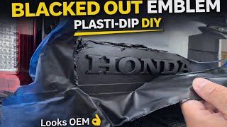 BLACKED out Emblem using PLAST-DIP FOR ANY CAR Honda Easy DIY, looks good, Black Edition! RIDGELINE