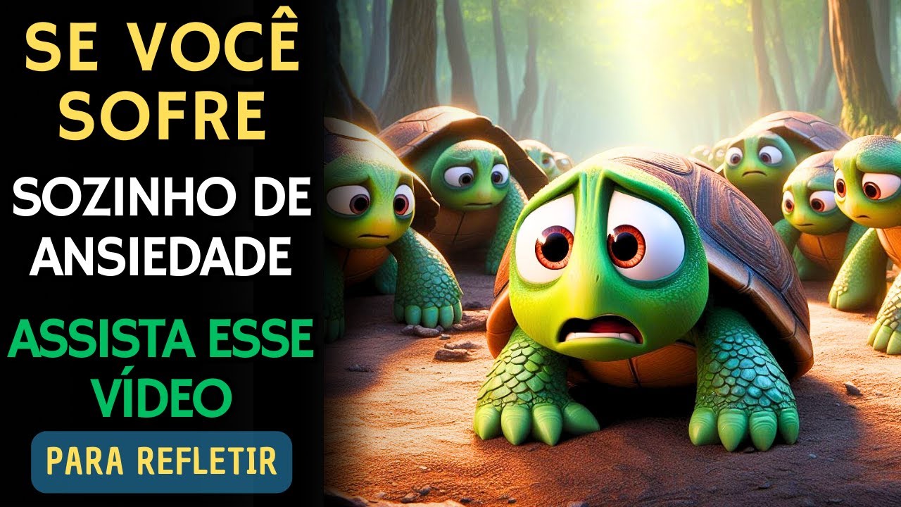 UMA LUTA CONTRA A ANSIEDADE – A TARTARUGA QUE SOFRIA DE ANSIEDADE - REFLEXÃO - SUPERAÇÃO - MOTIVAÇÃO