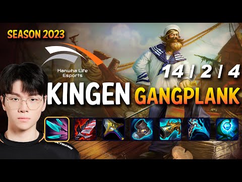HLE Kingen GANGPLANK vs KENNEN Top - Patch 13.13 KR Ranked
