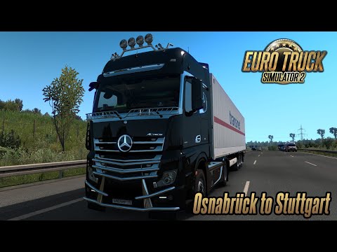 Euro Truck Simulator 2 1.35 - Mercedes-Benz Actros MP4 - Osnabrück (DE) to Stuttgart (DE)