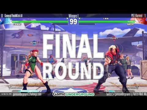 GUM08 SFV General Fleshkick AJ(Cammy) Vs. PIE | Kurenai(Nash,Vega)